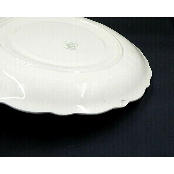 E & R American Art Ware Floral Deviled Egg Plate - Picture 4 of 7